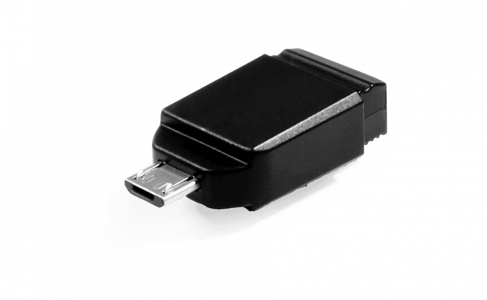 MEMORIE USB VERBATIM NANO 16GB USB 2.0 StoreNStay + ADAPTOR OTG "49821"
