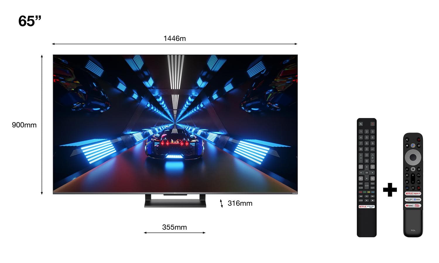 Smart TV TCL 65C735 (2022) 65"-164CM Q "65C735" — miniatură