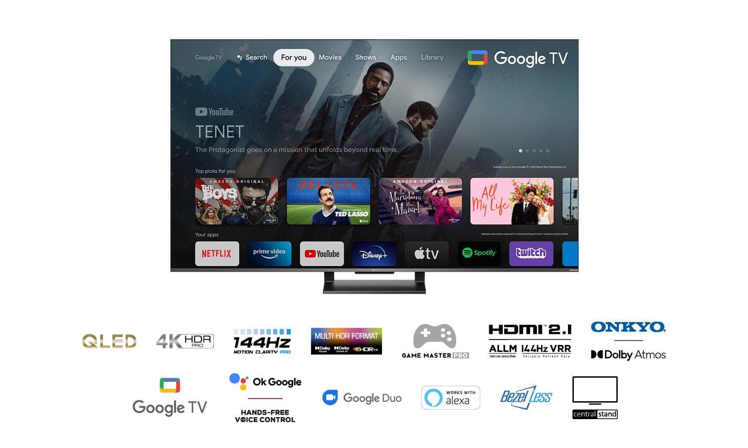 Smart TV TCL 65C735 (2022) 65"-164CM Q "65C735" — miniatură