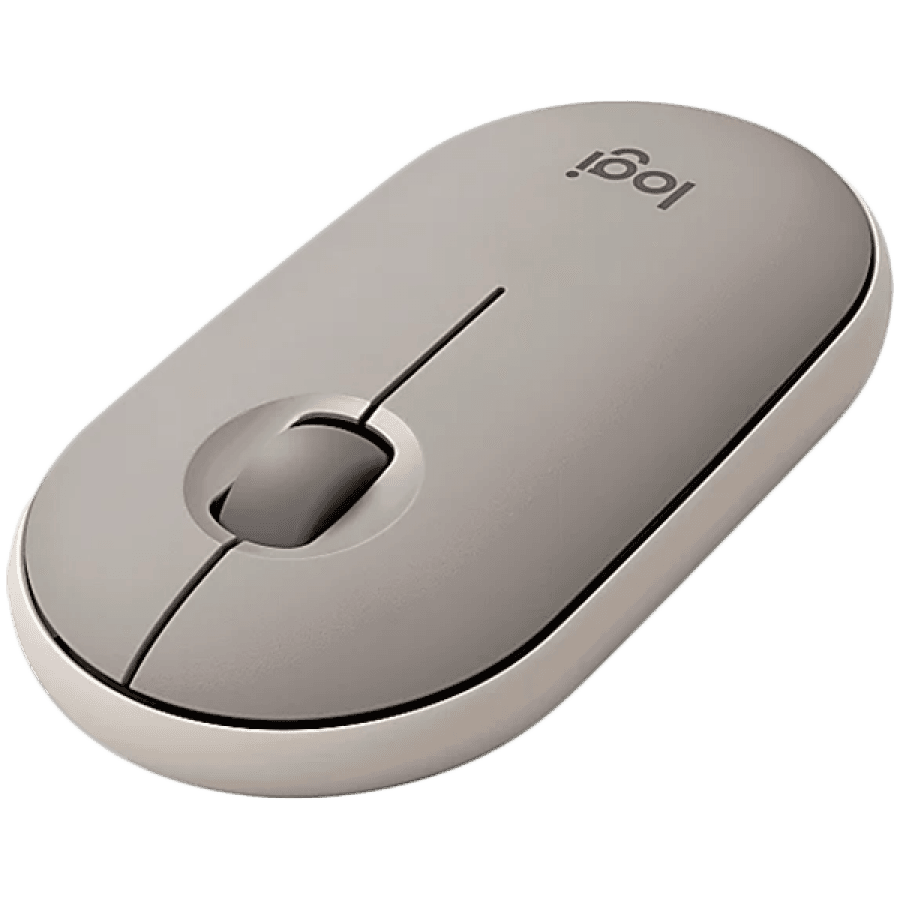 LOGITECH Pebble M350 Wireless Mouse - SAND - 2.4GHZ/BT - EMEA - CLOSED BOX "910-006751"