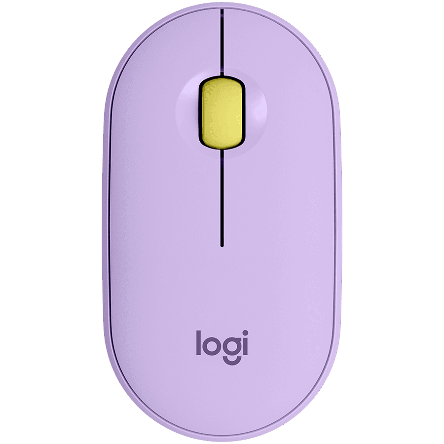LOGITECH Pebble M350 Wireless Mouse - LAVENDER LEMONADE - 2.4GHZ/BT - EMEA - CLOSED BOX "910-006752"