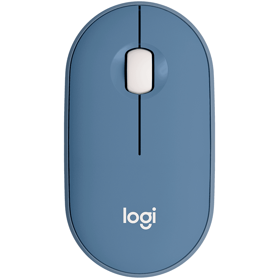 LOGITECH Pebble M350 Wireless Mouse - BLUEBERRY - 2.4GHZ/BT - EMEA - CLOSED BOX "910-006753"
