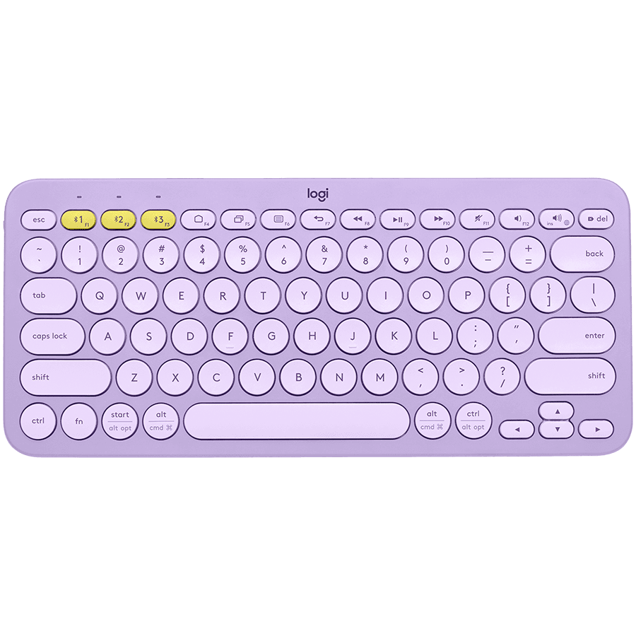 LOGITECH K380 Multi-Device Bluetooth Keyboard - LAVENDER LEMONADE - US INTL - BT - INTNL "920-011166"