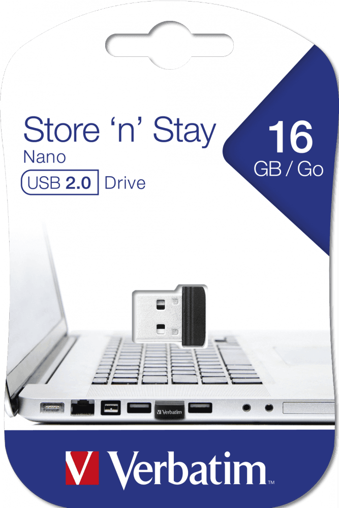MEMORIE USB VERBATIM NANO StoreNStay 16GB USB 2.0"97464" — miniatură