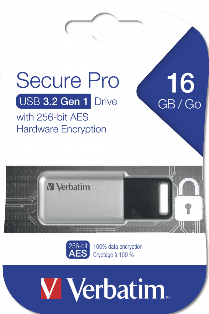 MEMORIE USB VERBATIM SECURE DATA PRO 16GB USB 3.0 "98664" — miniatură