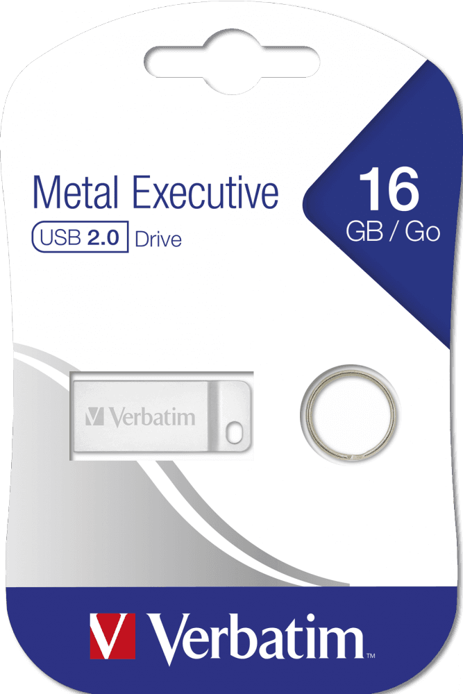 MEMORIE USB VERBATIM METAL EXECUTIVE 16GB USB 2.0 ARGINTIU "98748" — miniatură
