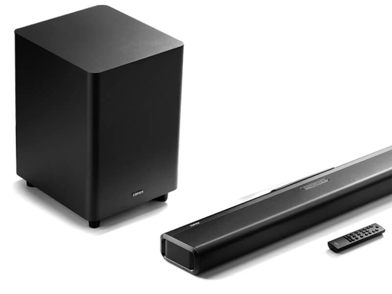 BOXE EDIFIER soundbar, BT 5.0, RMS: 175W, woofer 8", bass 2.75", inalte 0.75",frecv.raspuns 45Hz-20KHz, HDMI eARC/HDMI/AUX/optic/coax, wireless,dim850x70x120mm, grey "B700-MG"