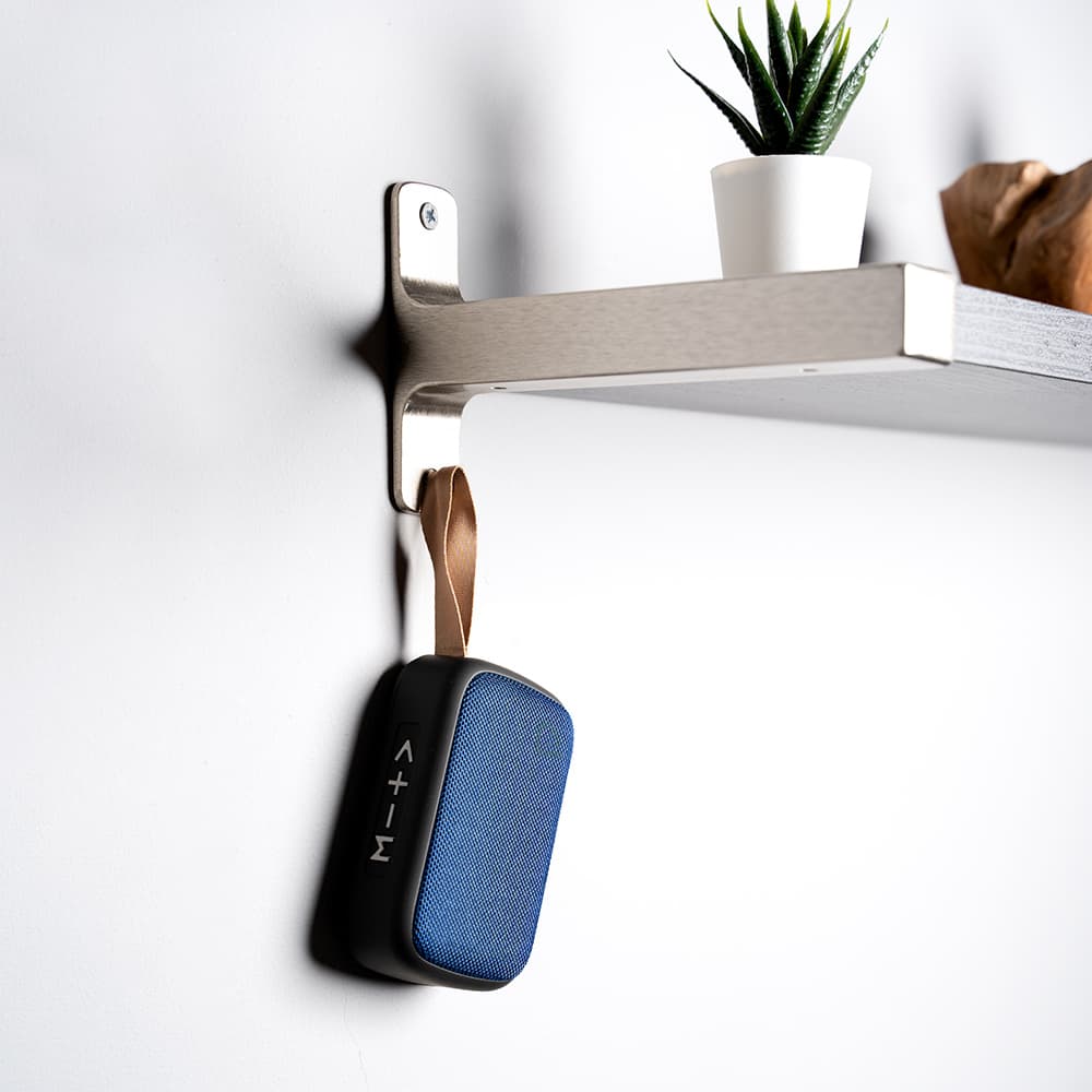 BOXA SPACER portabila bluetooth, POCKET-BLU, RMS: 3W, control volum, acumulator 520mAh, FM (antena interna),timp de functionare pana la 5 ore, distanta de functionare pana la 10m, incarcare USB, BLUE, "SPB-POCKET-BLU" — miniatură
