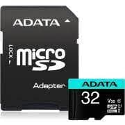 CARD MicroSD ADATA PremierPro, 32 GB, MicroSDHC, clasa 10, standard UHS-I U1, "AUSDH32GUI3V30SA2-RA1"