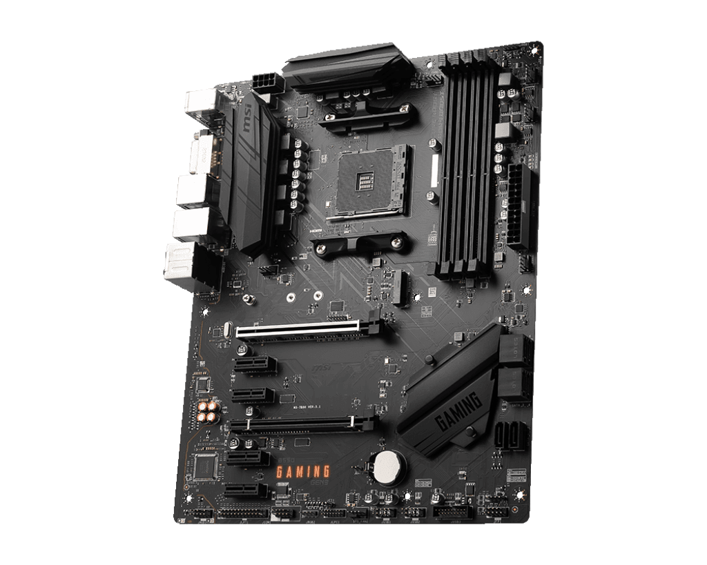 MSI Main Board Desktop B550 GAMING GEN3 (AMD B550 Chipset) AM4, 2xPCI-Ex16, 1xPCI-Ex1, 4 x USB3.2, 2 x USB2.0, 6x SATAIII, M.2, DVI-D, HDMI, ATX "B550_GAMING_GEN3" — miniatură
