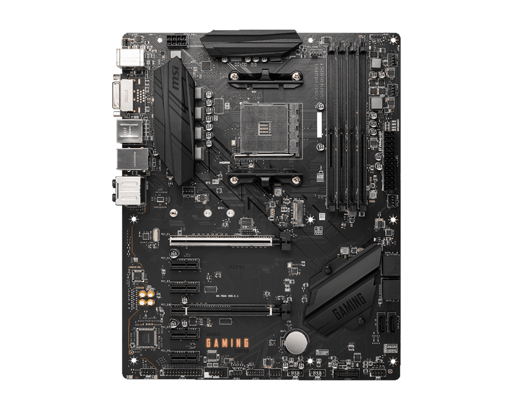 MSI Main Board Desktop B550 GAMING GEN3 (AMD B550 Chipset) AM4, 2xPCI-Ex16, 1xPCI-Ex1, 4 x USB3.2, 2 x USB2.0, 6x SATAIII, M.2, DVI-D, HDMI, ATX "B550_GAMING_GEN3" — miniatură