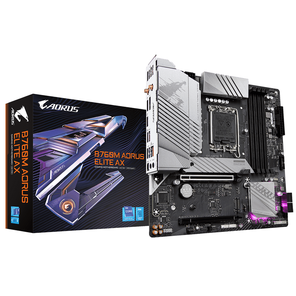 MB GB B760M AORUS ELITE AX LGA1700 "B760M A ELITE AX"