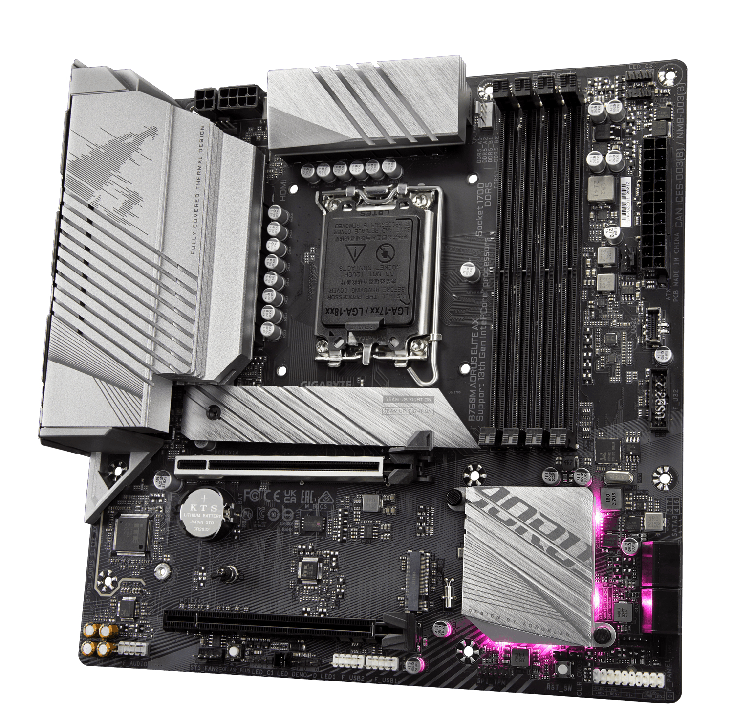 Placa de baza GIGABYTE B760M AORUS ELITE AX "B760M AORUS ELITE AX" — miniatură