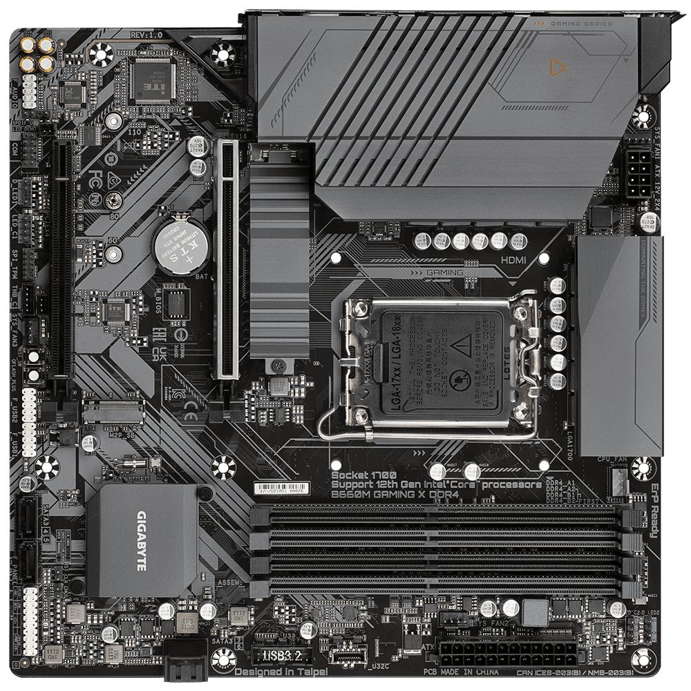 MB GB B760M GAMING X DDR4 LGA 1700 "B760M GAMING X D4" — miniatură