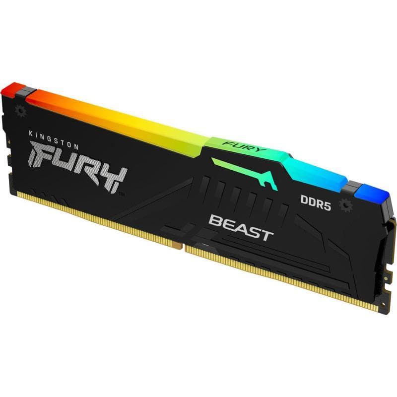 Memorie DDR Kingston DDR5 8GB frecventa 5600 MHz, 1 modul, radiator, iluminare RGB, latenta CL36, "KF556C36BBEA-8" — miniatură