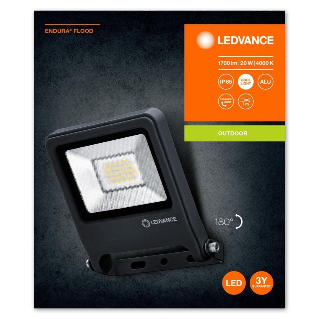 ENDURA FLOOD 20W 840 DG LEDV "000004058075206687" — miniatură