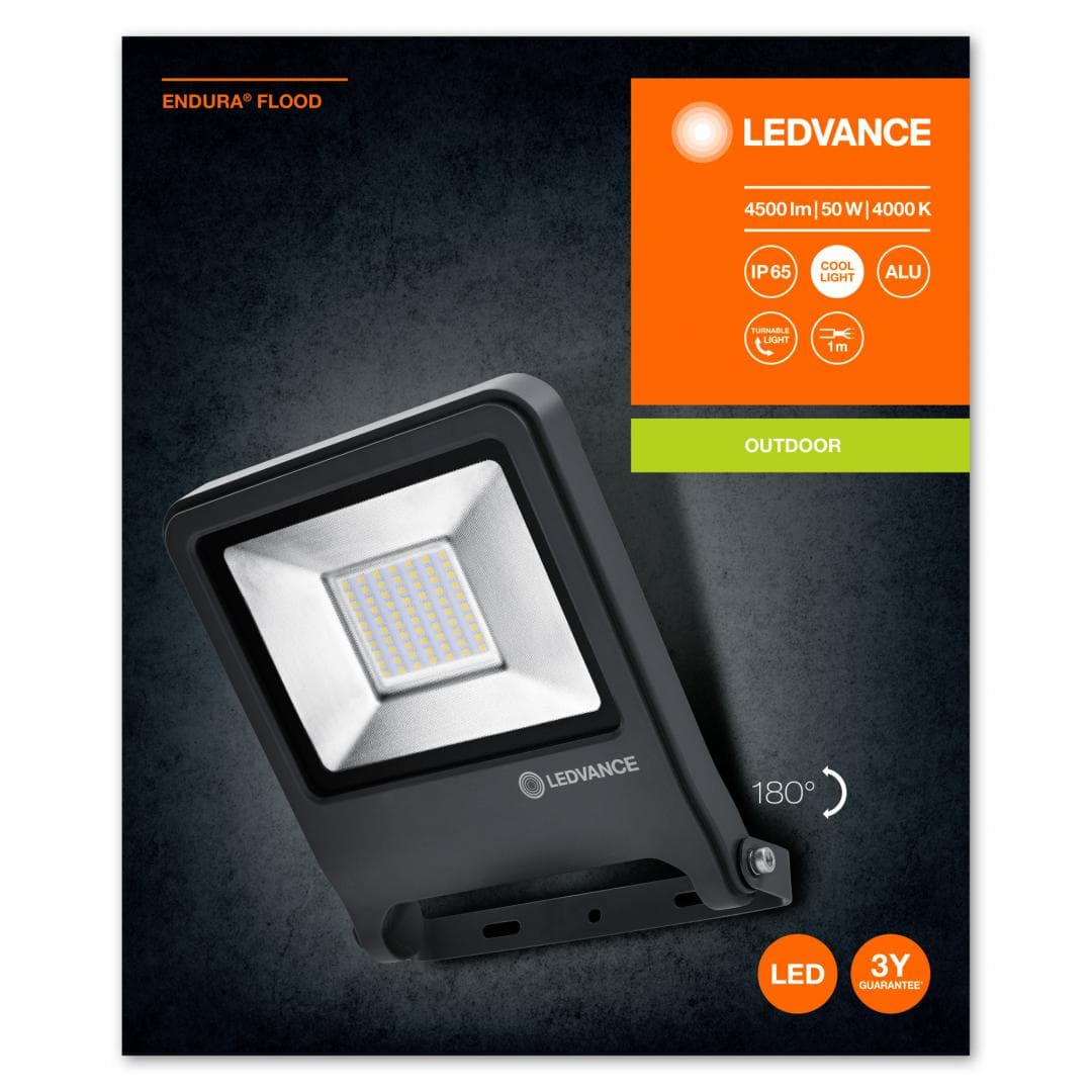 ENDURA FLOOD 50W 840 DG LEDV "000004058075206724" — miniatură