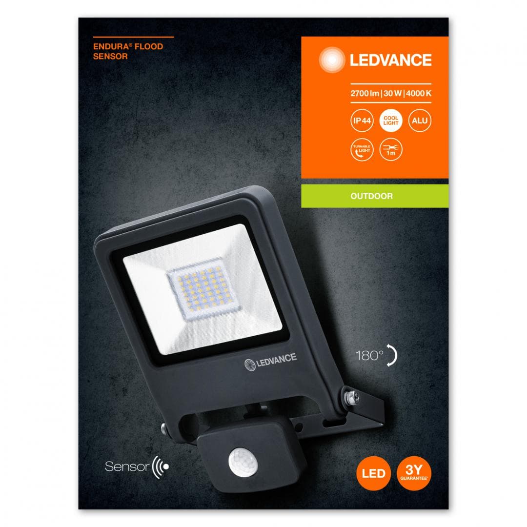 ENDURA FLOOD SENSOR 30W 840 DG LEDV "000004058075206762" — miniatură