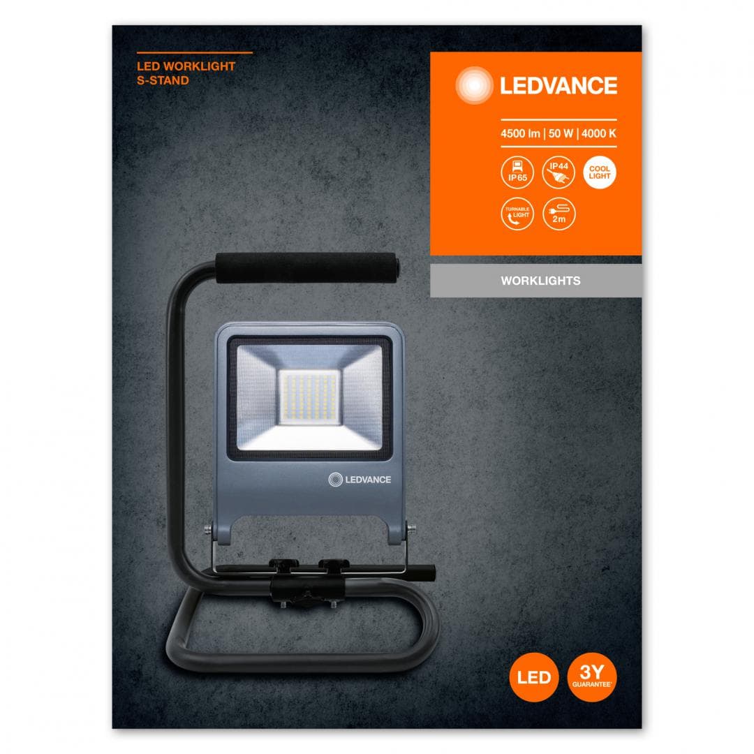 LED WORKLIGHT 50W 840 S-STAND LEDV "000004058075213876"