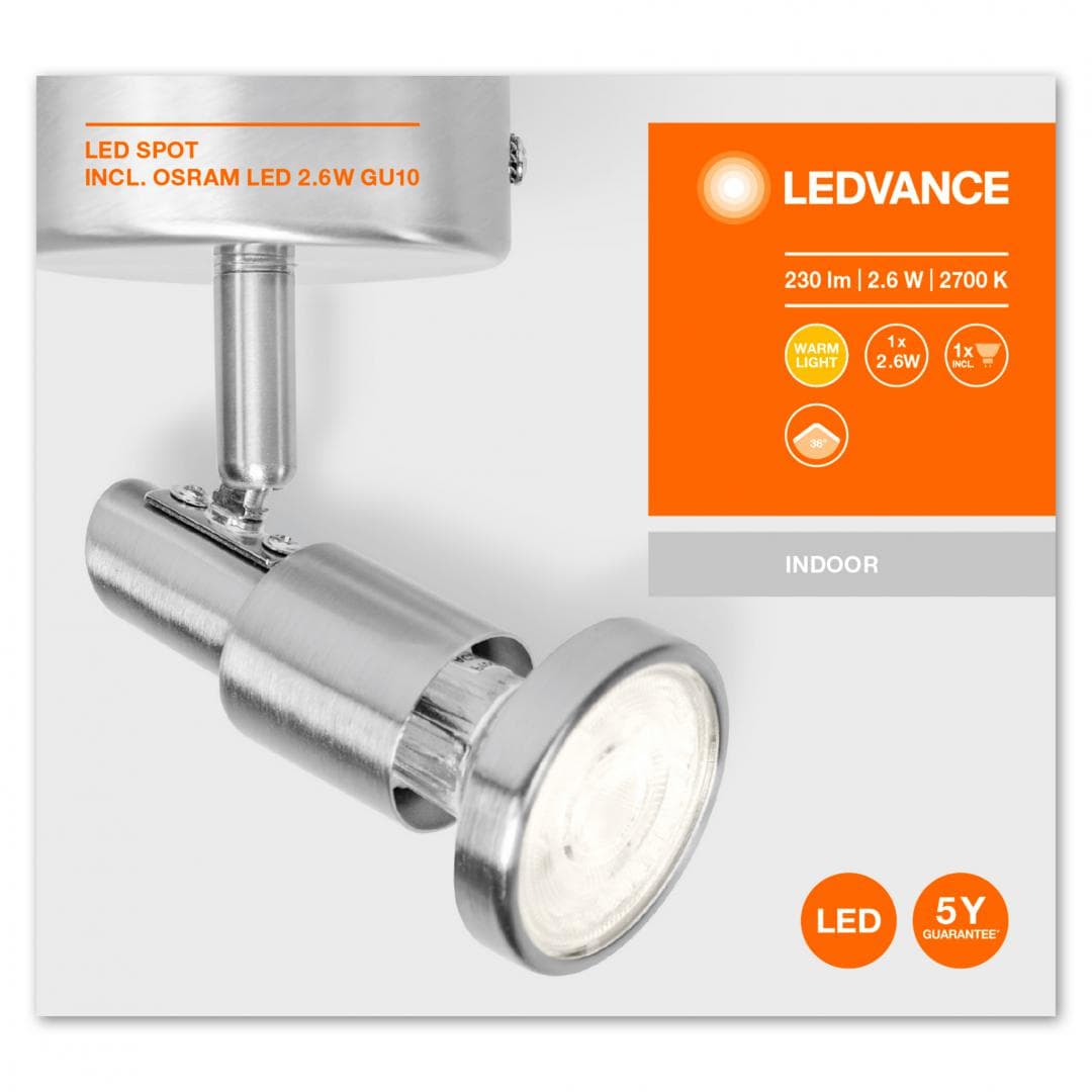 LED SPOT 2,6W 230V GU10 LEDV "000004058075540507"