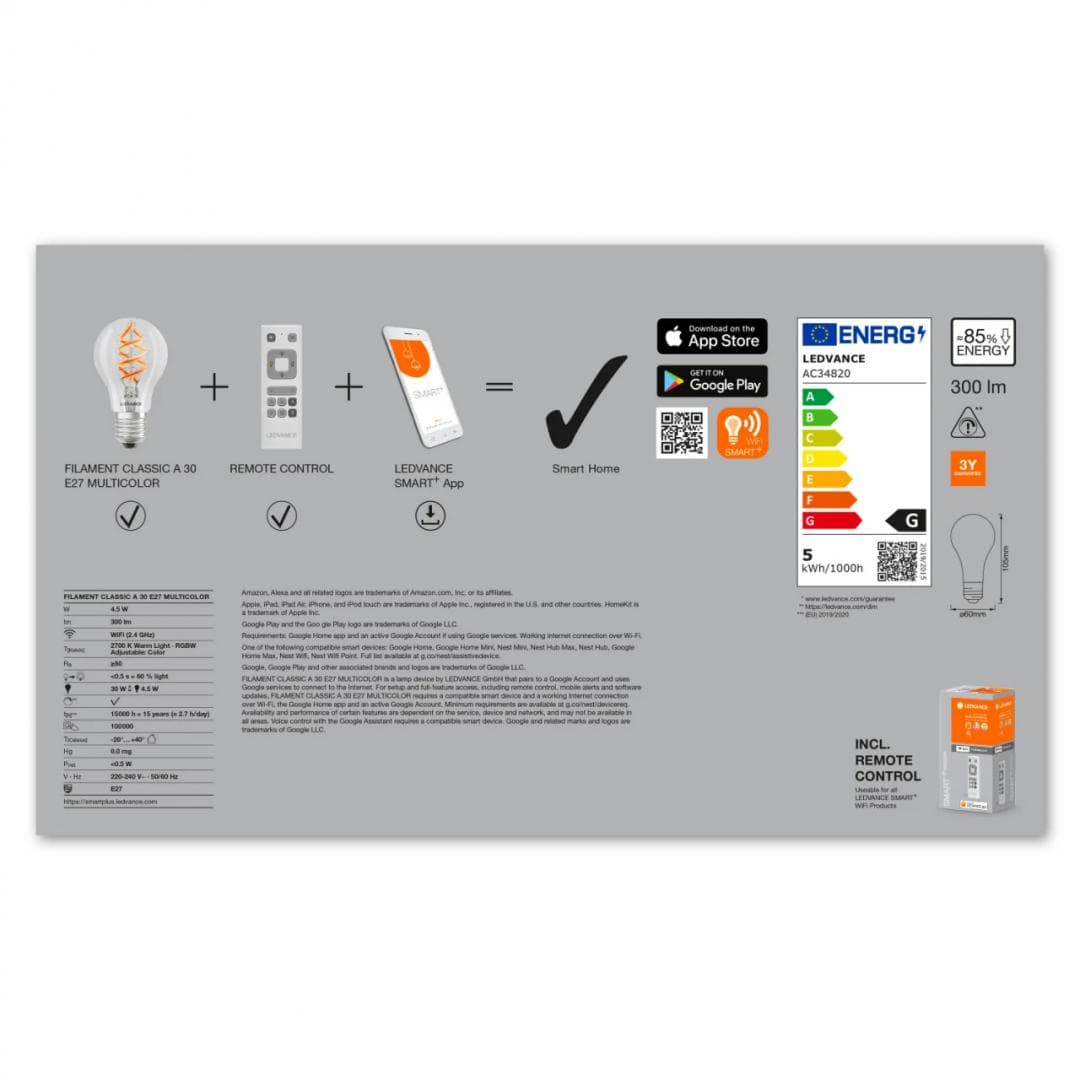 SMARTWF A30DRGBWRCKIT FS3 LEDV "000004058075723306" — miniatură