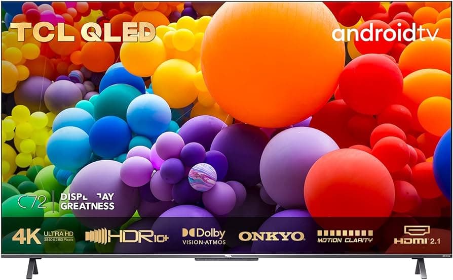 TCL 43C721, 108 cm, Smart Android, 4K Ultra HD, QLED, Clasa G "43C721"