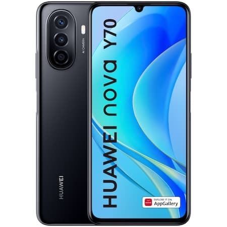 Huawei Nova Y70 DS Midnight Black LTE/6.75/OC/4GB/128GB/8MP/48MP+5MP+2MP/6000mAh "51097CNS"