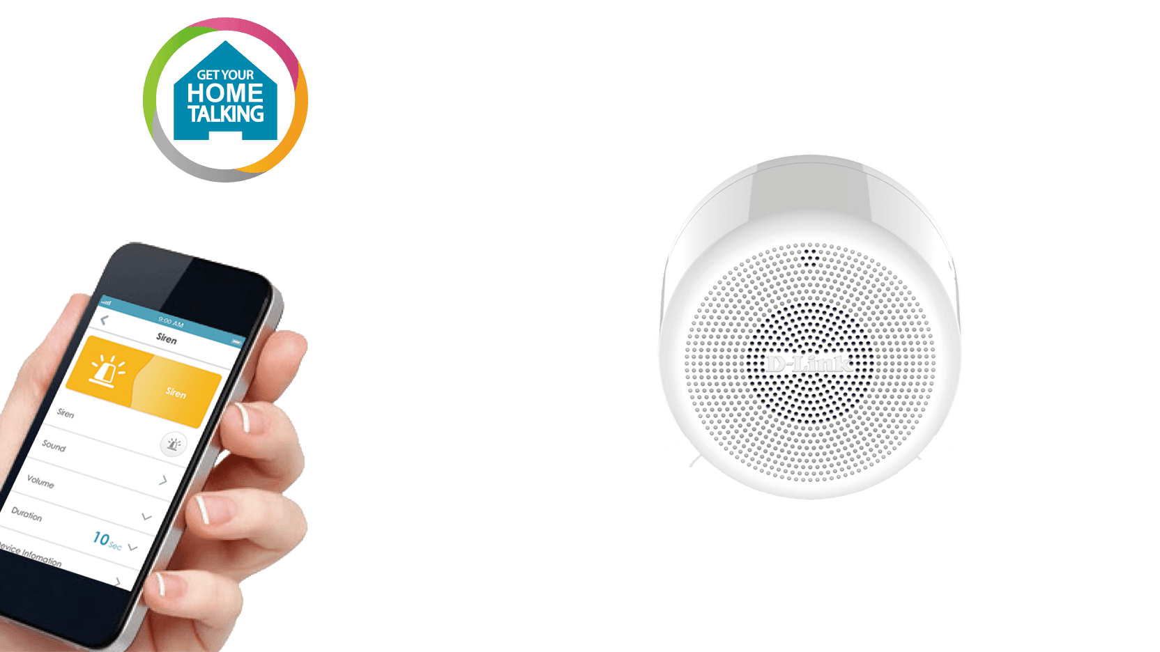 Sirena Wireless pentru casa D-Link "DCH-S220" 45505358 — miniatură