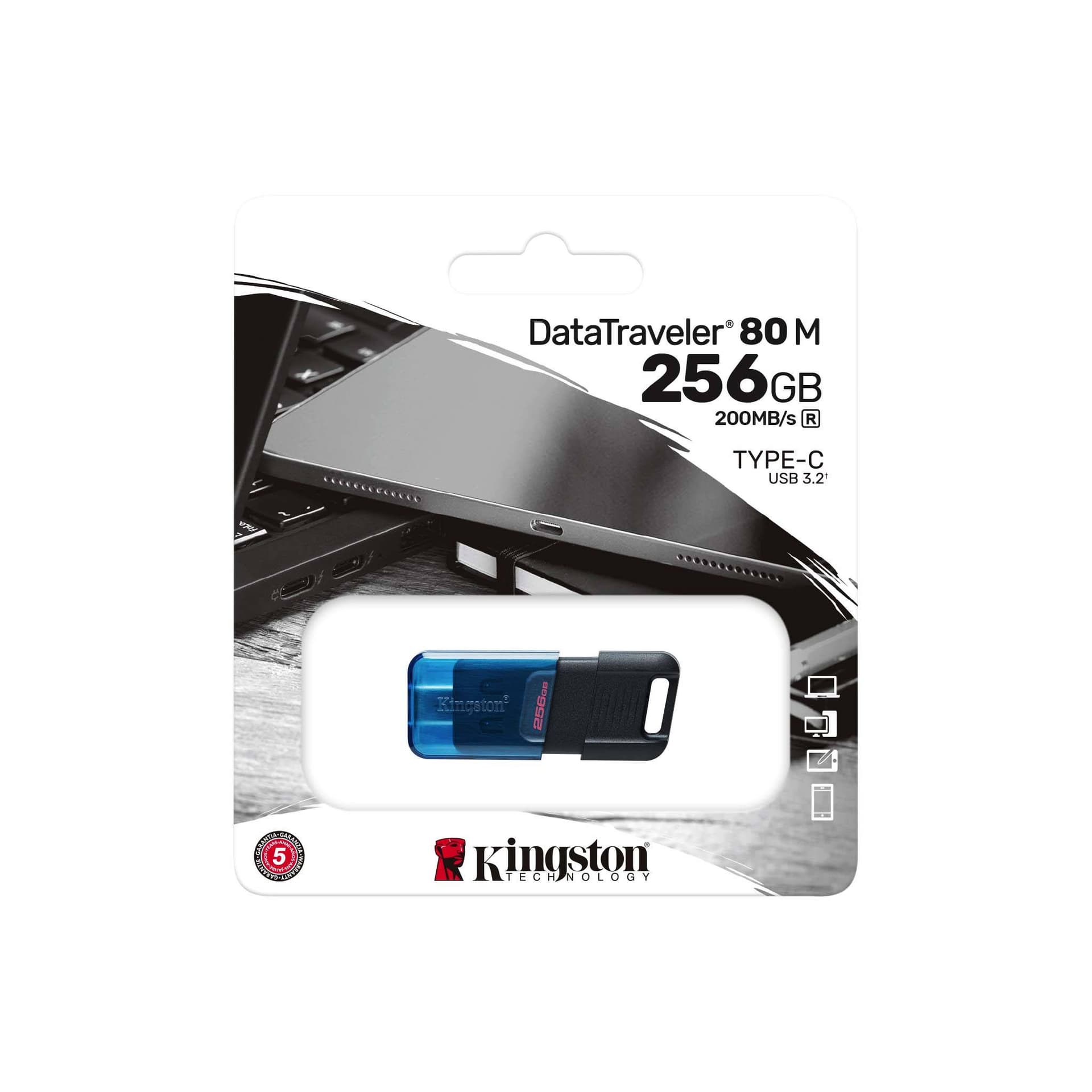 KS USB 256GB DATATRAVELER 80 USB-C 3.2 "DT80M/256GB" — miniatură