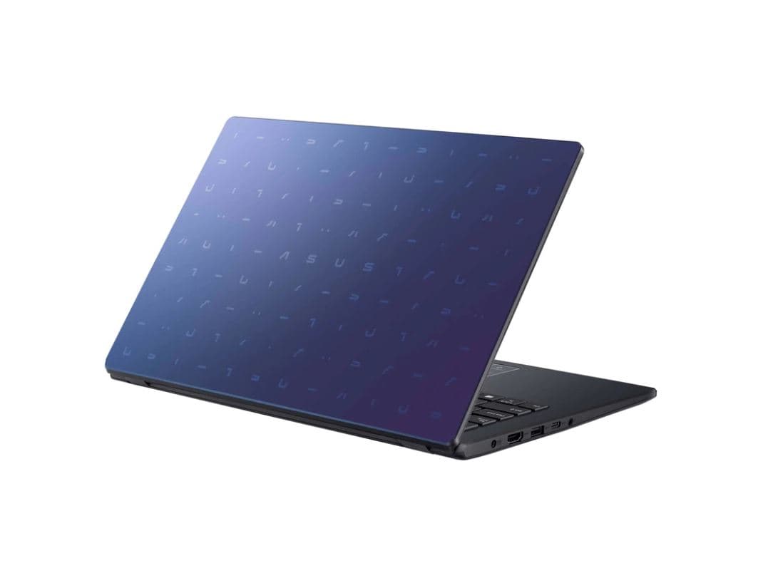 Asus E410MA-BV1969 NOTEBOOK 14 inch HD 1366 x 768 Intel Celeron N4020 1.1 GHz Mem 4 GB SSD 256 GB Wireless BT Li-ion 3 Celule 1xHDMI VGA cam, 1.3 kg Peacock Blue, "E410MA-BV1969" ( — miniatură