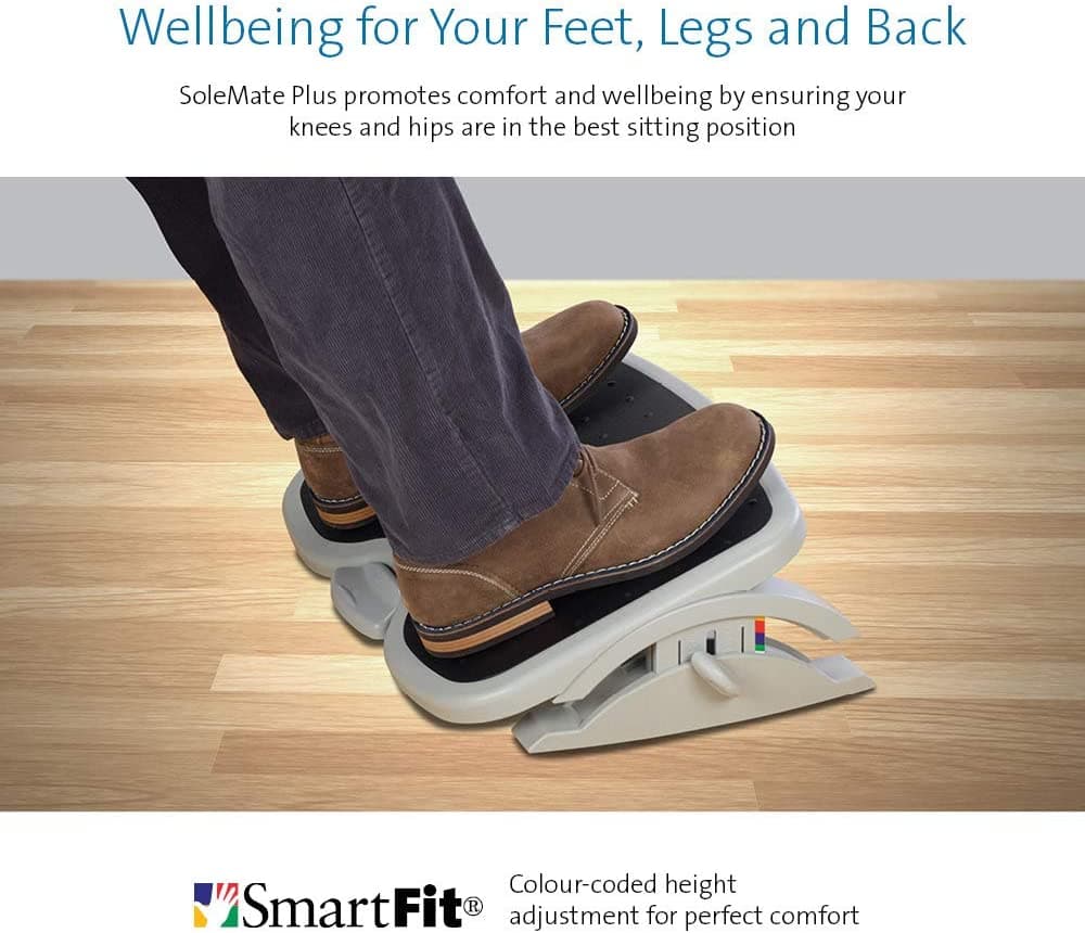 SUPORT ERGONOMIC KENSINGTON SoleMate SmartFit Confort, Suport pt. picioare, ajustare inaltime si inclinatie, "56153" — miniatură