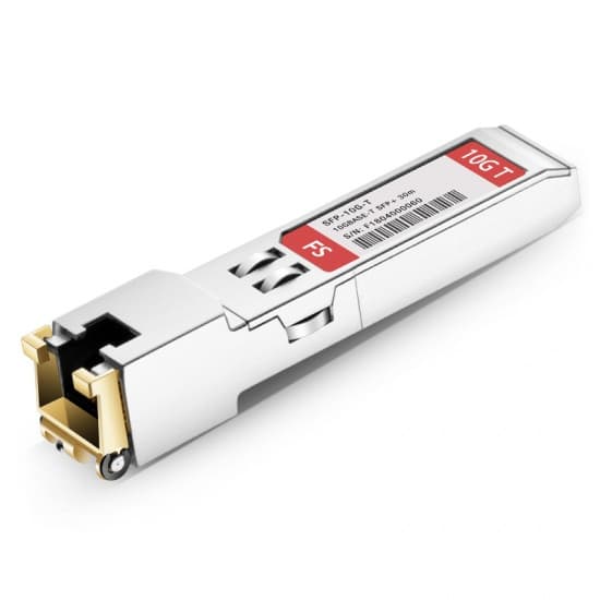 10GBASE-T SFP+ transceiver module for Category 6A cables, "SFP-10G-T-X="