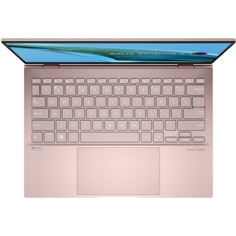 NB Asus 13.3 inch 2.8K Touch AMD Ryzen 7 6800U&nbsp; 4.7 GHz | 16 GB SSD 1 TB Wireless BT Tastatura iluminata | 720p HD cam 1.1 kg WIN 11 Pro Vestige Beige "UM5302TA-LX600X" ( — miniatură