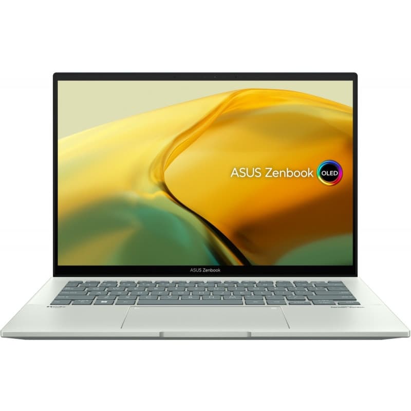 NB Asus 14 inch 2.8K Intel Core i7 1260P; 2.1 GHz | 16 GB SSD 1 TB Wireless BT Tastatura iluminata | 1xHDMI 1080p FHD cam 1.39 kg WIN 11 Home Aqua Celadon, "UX3402ZA-KM407W" (