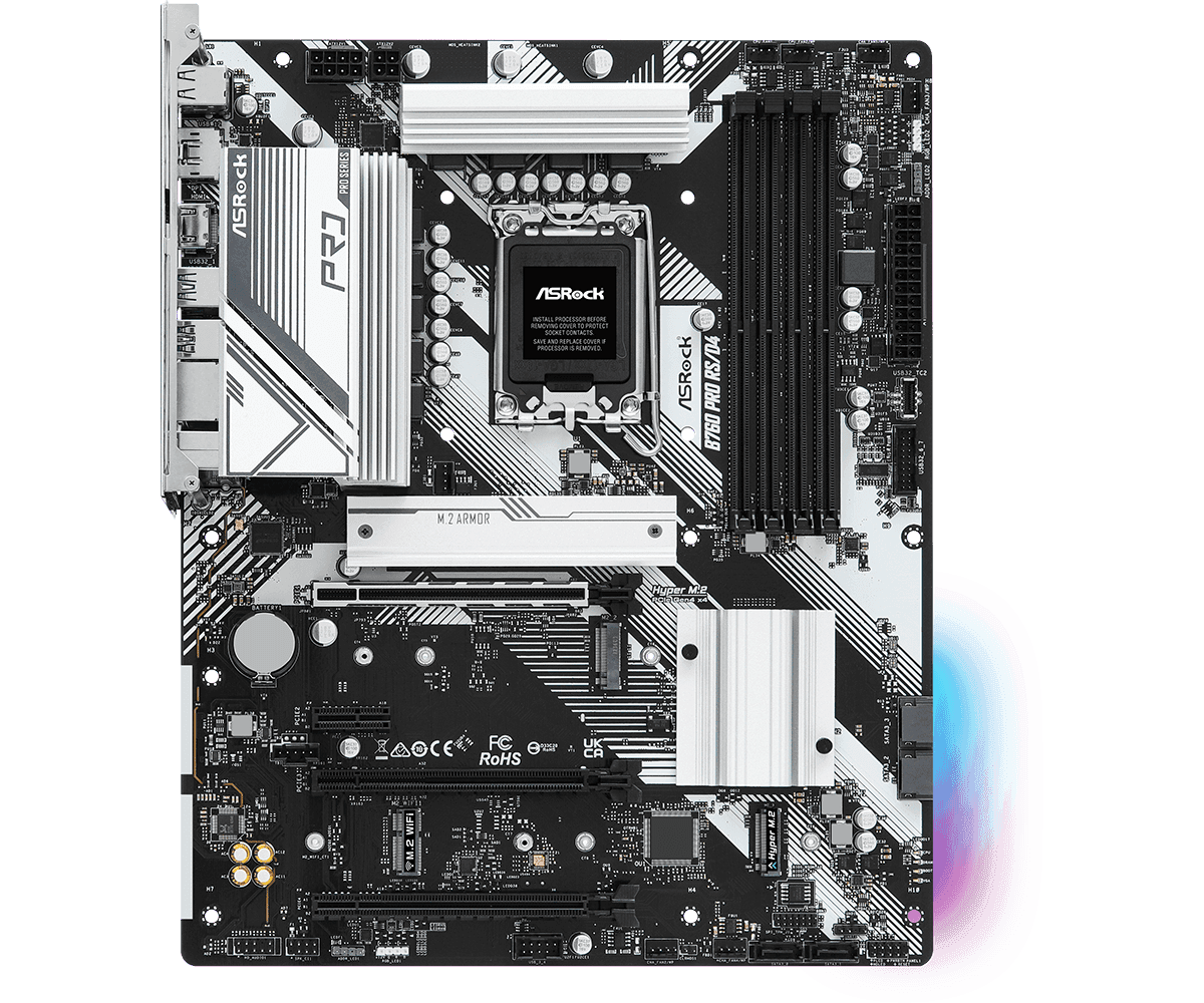 MB Asrock B760 Pro RS LGA1700 DDR4 "B760 PRO RS/D4" — miniatură
