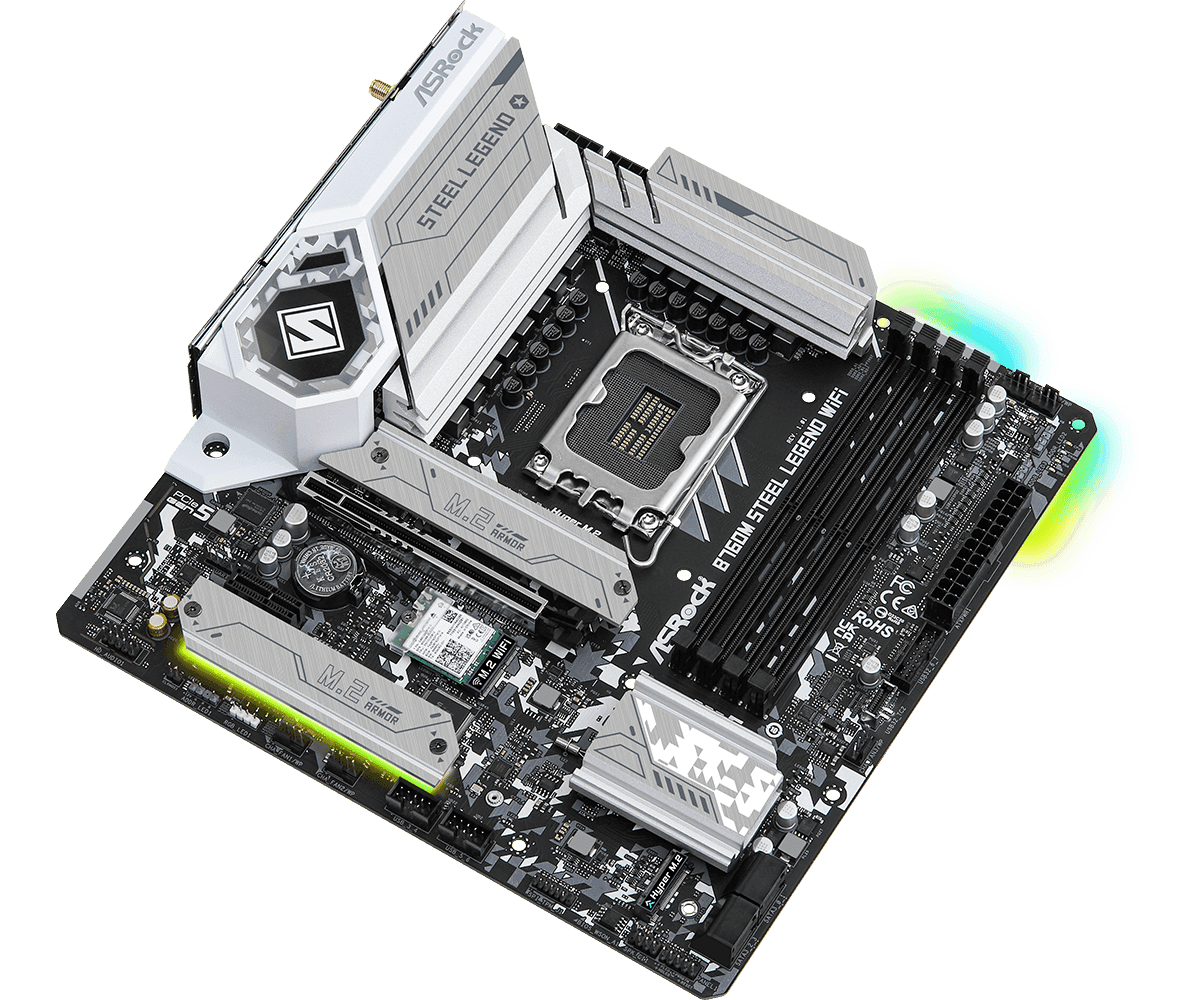 MB Asrock B760M STEEL LEGEN LGA1700 "B760M LEGEND WIFI" — miniatură