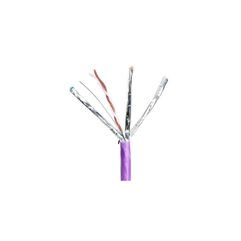 Cablu F/FTP cat.6A, manta LSZH, Euroclass Dca-s1a, d1, a1 - 500m/tambur, Violet - Molex "CAA-00373-VL"