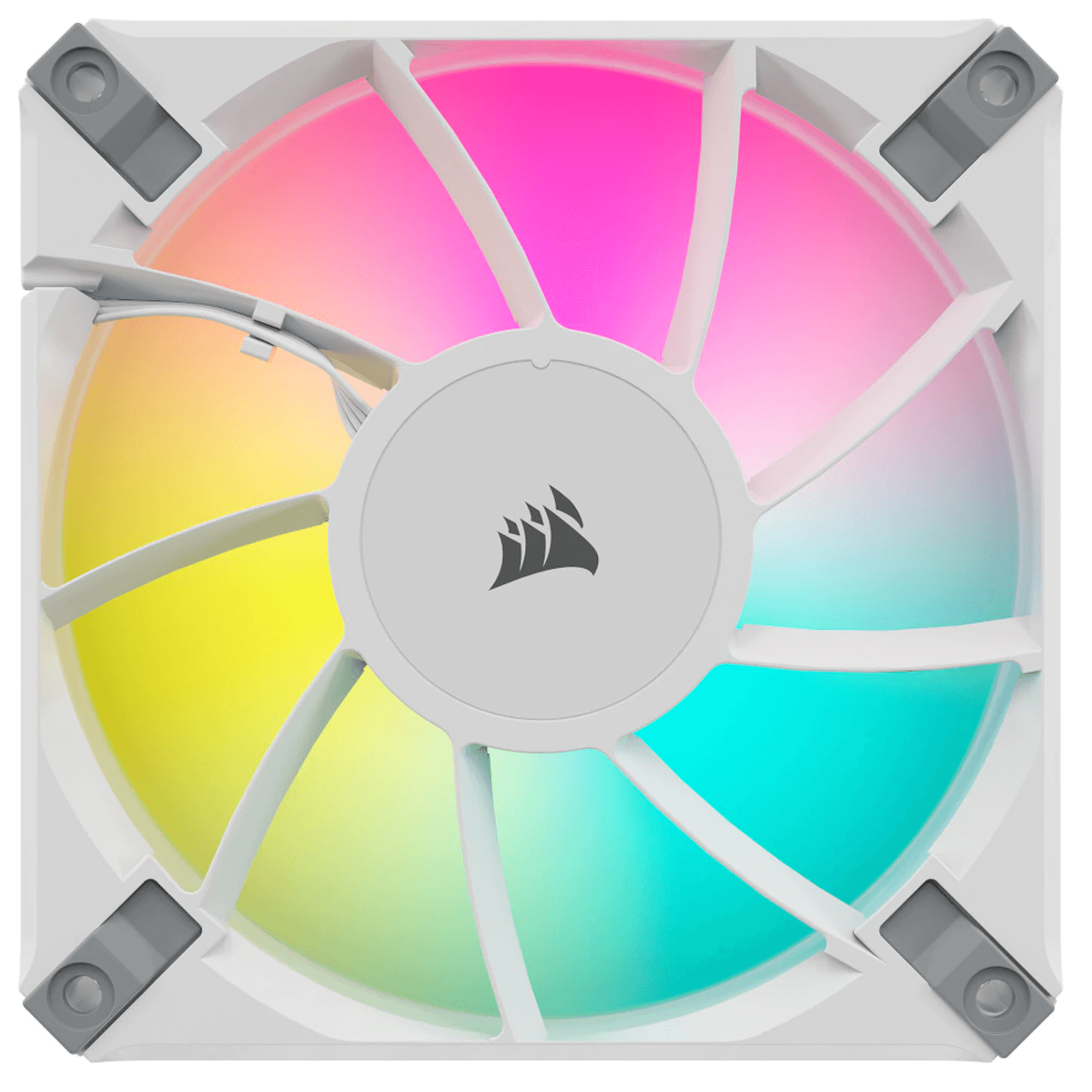 Ventilator Corsair iCUE AF120 RGB ELITE 120mm PWM Fan - White "CO-9050157-WW" — miniatură
