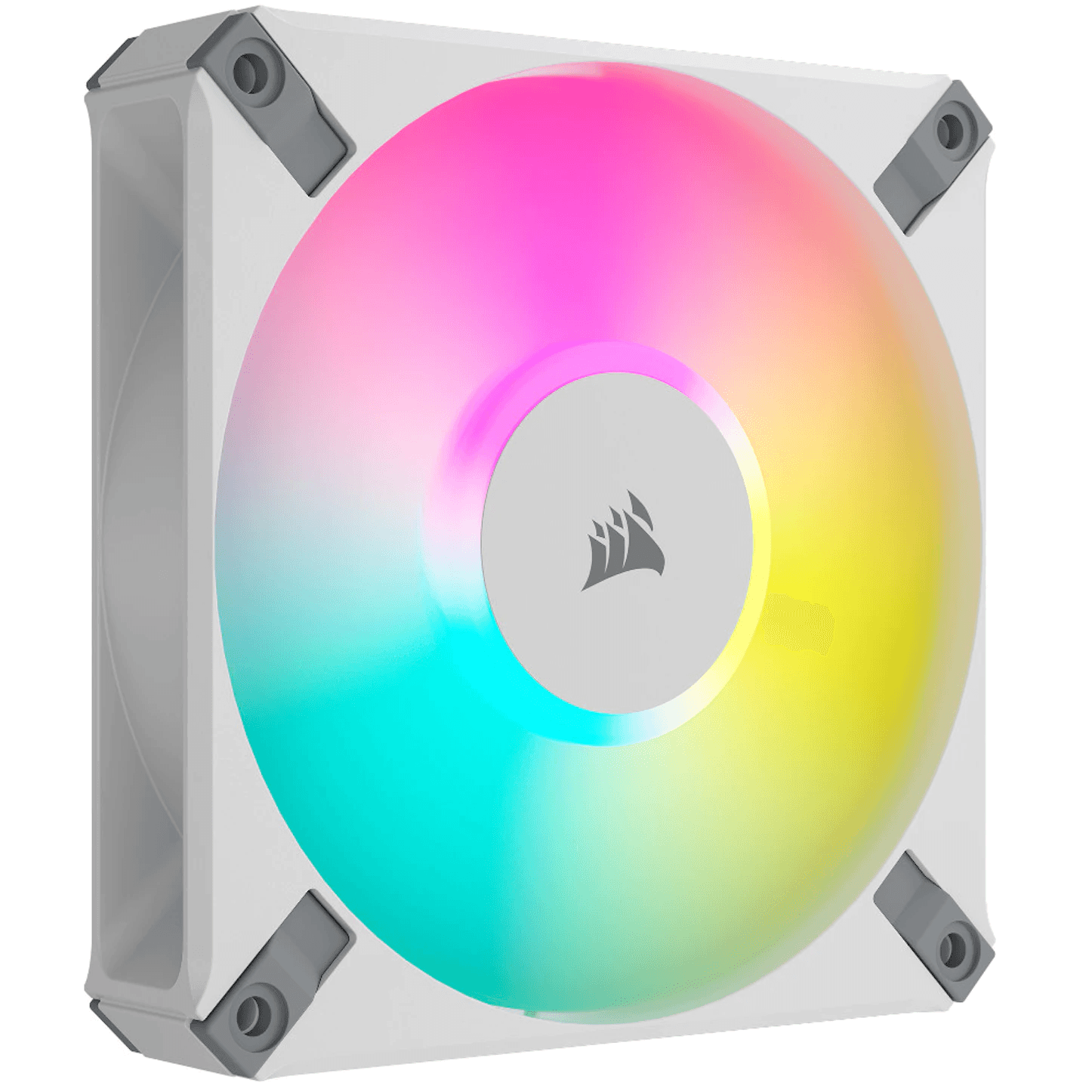 Ventilator Corsair iCUE AF120 RGB ELITE 120mm PWM Triple Fan Kit - White "CO-9050158-WW" — miniatură