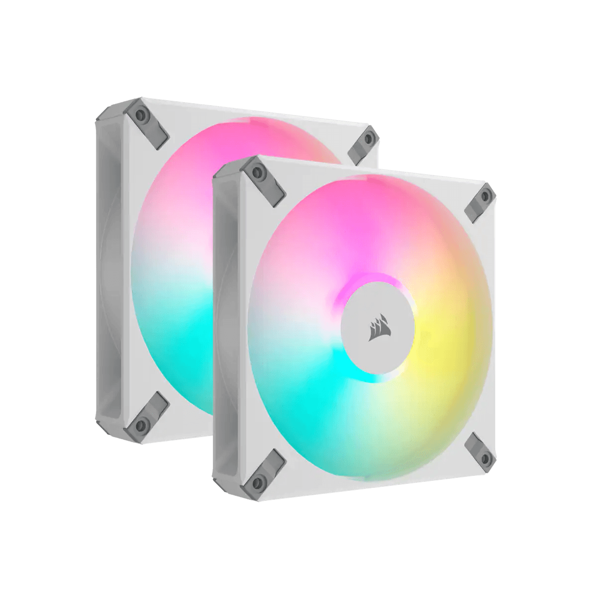 Ventilator Corsair iCUE AF140 RGB ELITE 140mm PWM Dual Fan Kit - White "CO-9050160-WW"