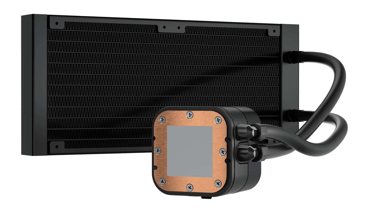 Cooler Corsair "iCUE H100x RGB ELITE", skt universal, racire cu lichid, ventilator 120 mm x 2, 1500 rpm, iluminat RGB, "CW-9060065-WW" — miniatură