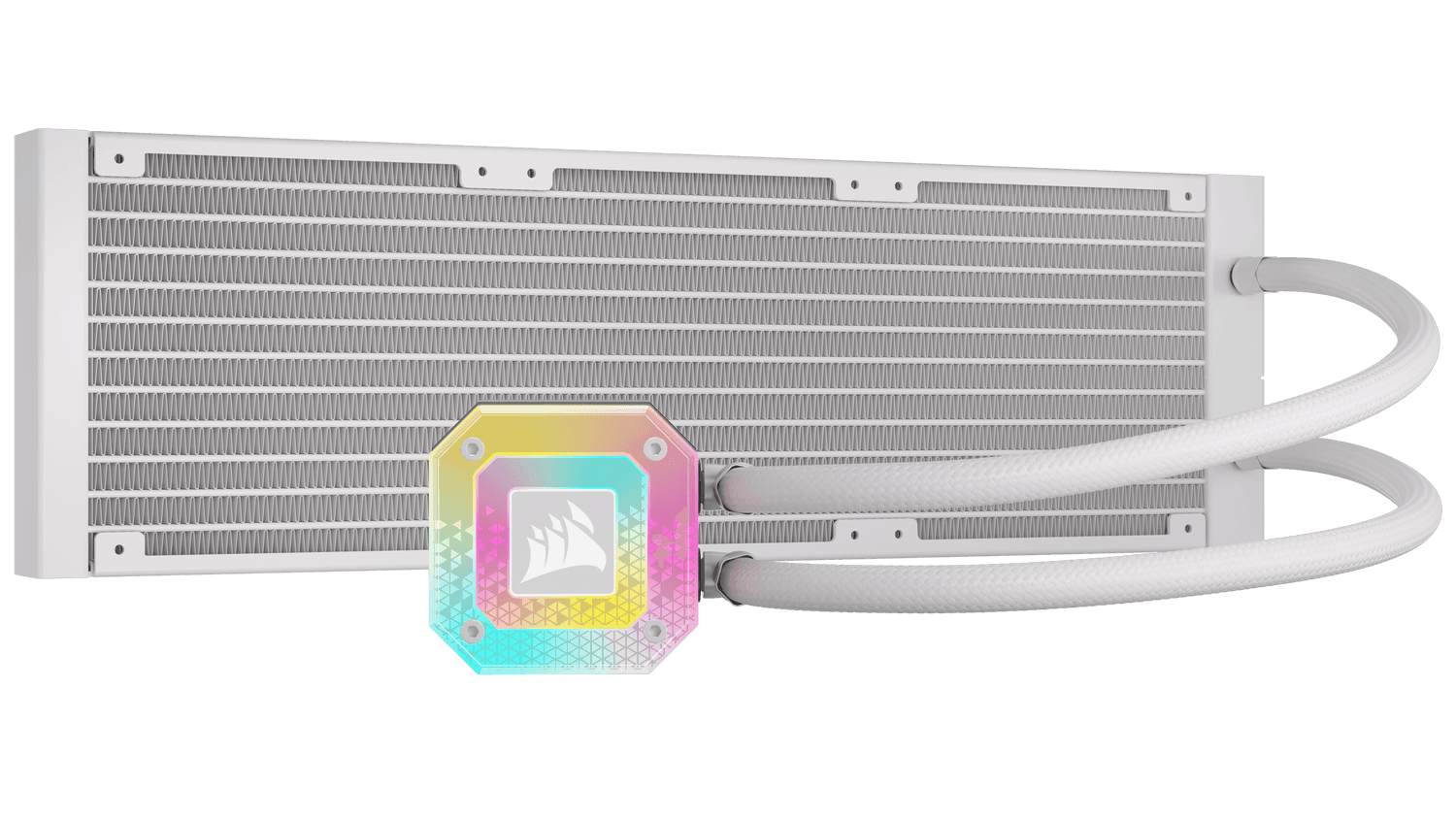 Cooler Corsair "iCUE H150i ELITE CAPELLIX XT", skt universal, racire cu lichid, ventilator 120 mm x 3, 2100 rpm, iluminat RGB, "CW-9060073-WW" — miniatură