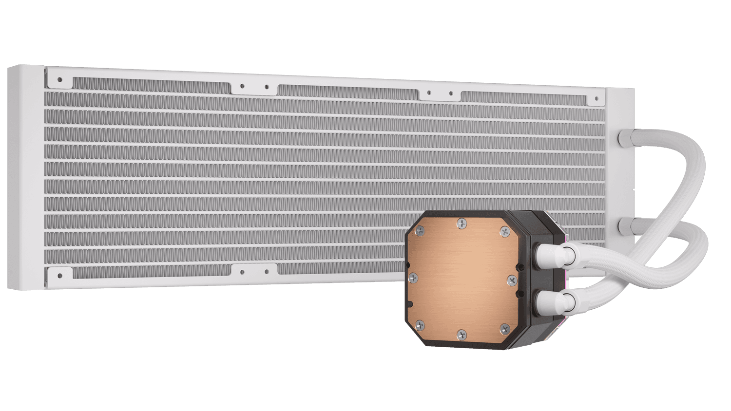 Cooler Corsair "iCUE H150i ELITE CAPELLIX XT", skt universal, racire cu lichid, ventilator 120 mm x 3, 2100 rpm, iluminat RGB, "CW-9060073-WW" — miniatură