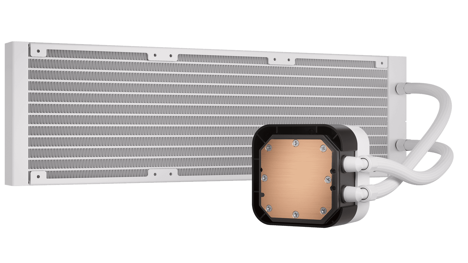 Cooler Corsair "iCUE H150i ELITE LCD XT", skt universal, racire cu lichid, ventilator 120 mm x 3, 2100 rpm, iluminat RGB, "CW-9060077-WW" — miniatură