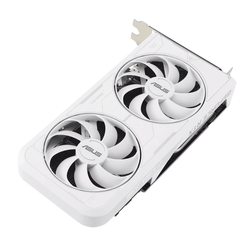 Asus GF Dual RTX 3060 Ti 8G OC White "DUAL-3060TI-O8G6XW" — miniatură