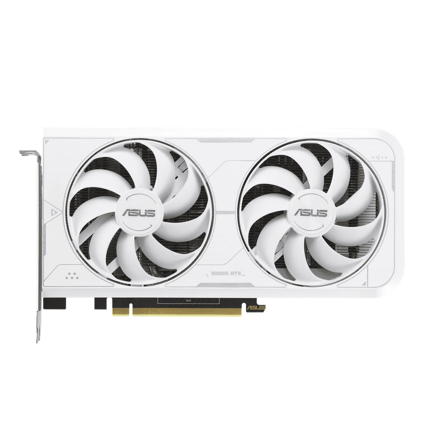 Asus GF Dual RTX 3060 Ti 8G OC White "DUAL-3060TI-O8G6XW" — miniatură