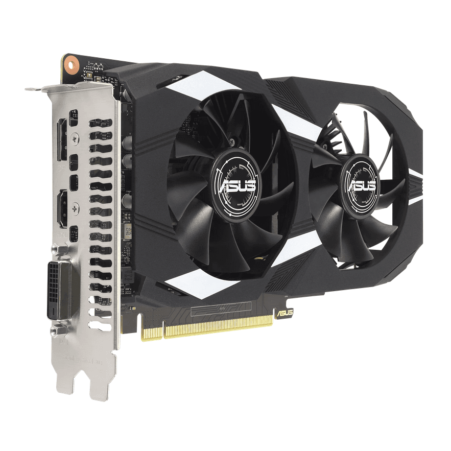VGA AS GEFORCE DUAL GTX 1630 OC 4G "DUAL-GTX1630-O4G" — miniatură