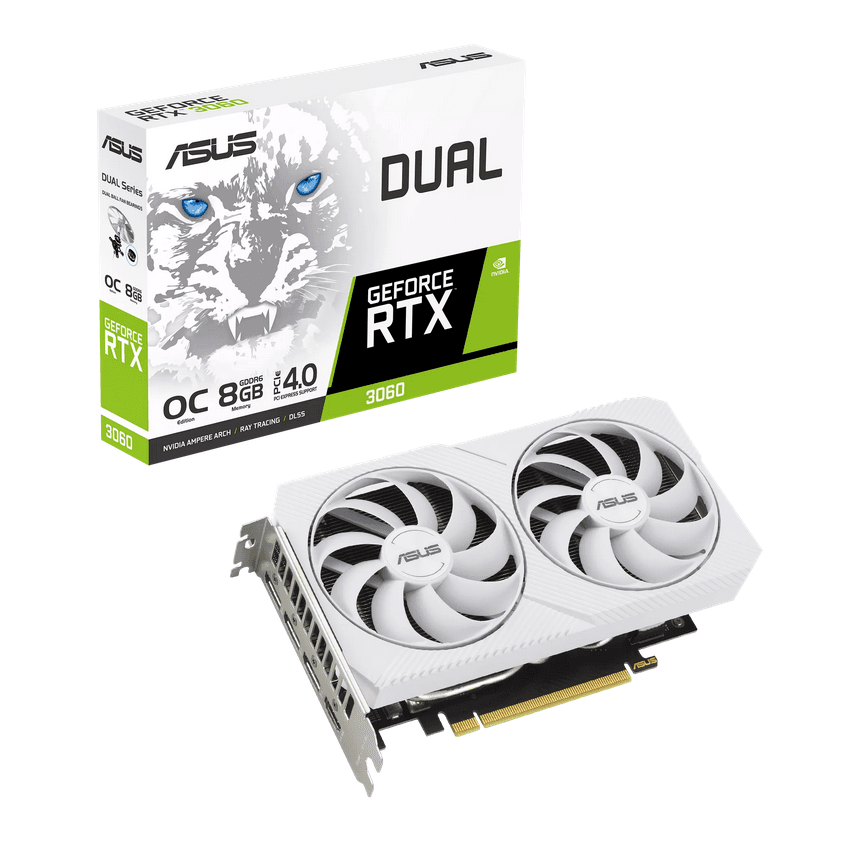 Asus GeForce Dual RTX 3060 8G OC White "DUAL-RTX3060-O8GWH"