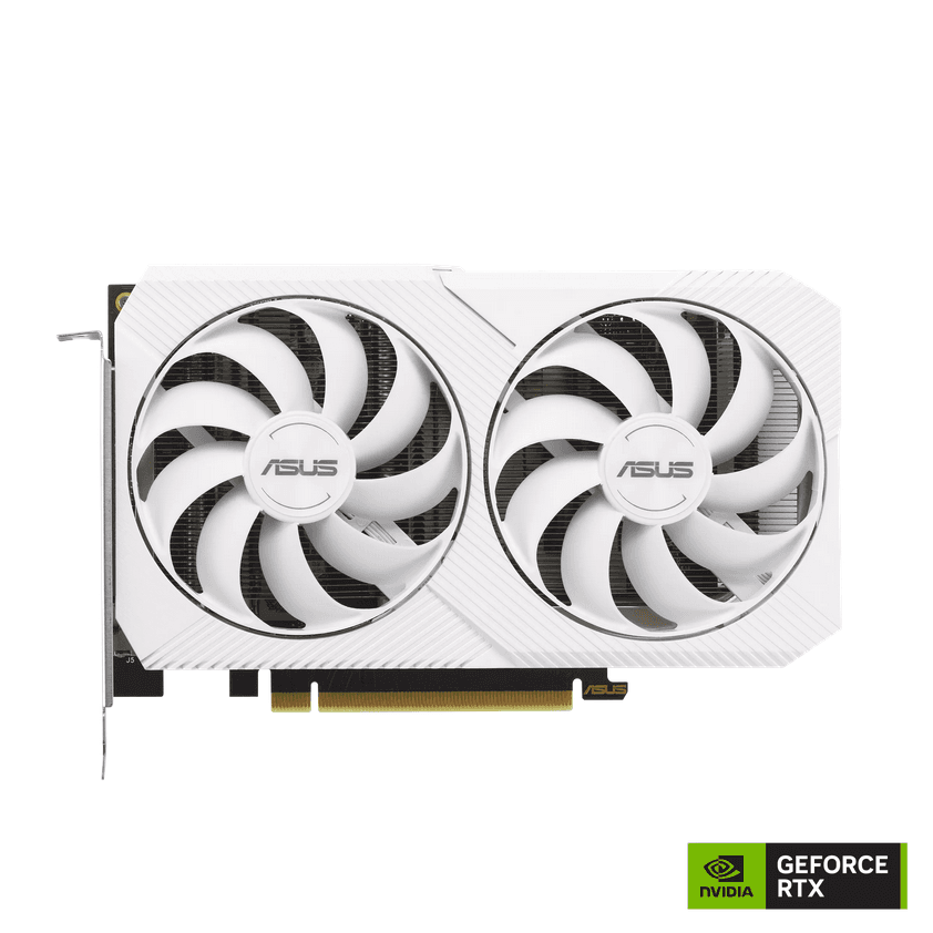Asus GeForce Dual RTX 3060 8G OC White "DUAL-RTX3060-O8GWH" — miniatură