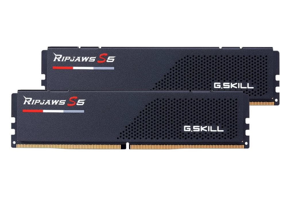 Memorie DDR G.Skill - gaming "Ripjaws S5" DDR5 32GB frecventa 6400 Mhz, 16GB x 2 module, radiator, latenta CL32, "F5-6400J3239G16GX2-RS5K"